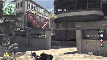 MW2 - Across Invasion Throwing Knife Kill in Search and Destroy