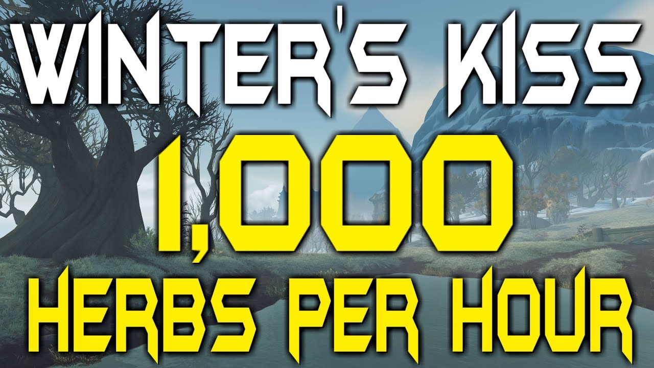 1000+ Herbs Per Hour! - Winters Kiss - WoW BFA Gold Farm