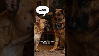 French bulldog and German Sheperd food conversation