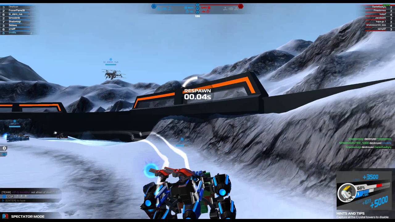 Robocraft, battle arena, how to get first place with 0 kills.  Player trm4life