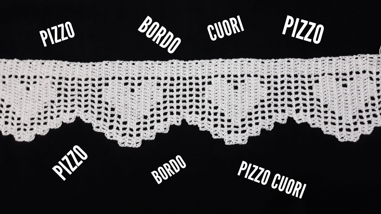 Pizzo/Bordo Tutorial passo a passo - Lace DIY - Encaje