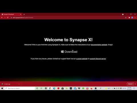 Step-by-step tutorial on how to download Synapse X! How do download, how to register and how to use!