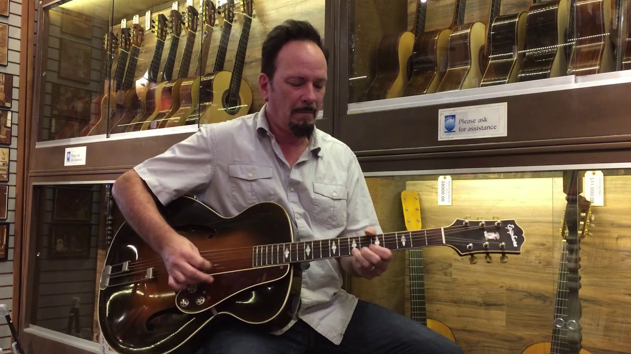 Stu Ackridge plays a 1948 Epiphone Triumph Archtop