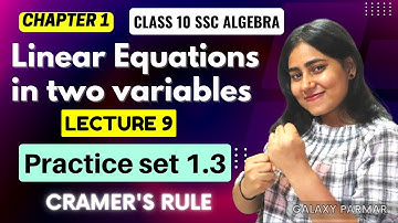 Chp 1 Linear equation in two variables | Practice set 1.3 | Class 10th SSC Algebra | Lec 9