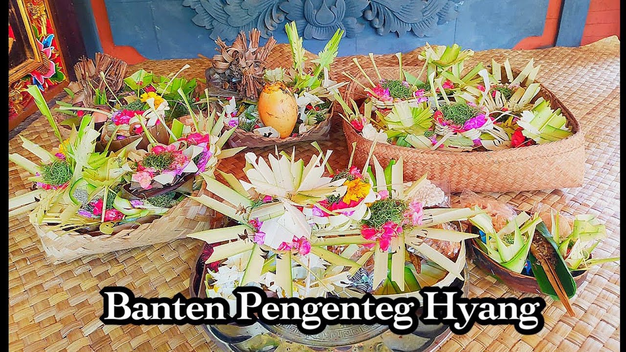 Tutorial Banten Pengenteg Hyang(praspejati,soroan tumpeng Pitu,sayut pengambean) #tradisibali