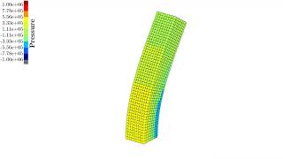 Updated Lagrangian SPH for Fast Solid Dynamics: Bending column