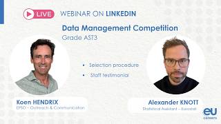 Full EPSO Live Webinar: Data Management Competition (Grade AST3) News
