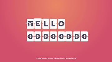 Adobe After Effects template: Flip Counter Creator