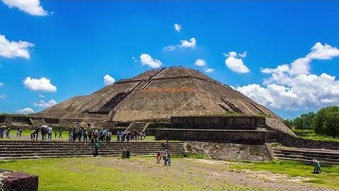 Teotihuacan Aztec Pyramids Stock Video