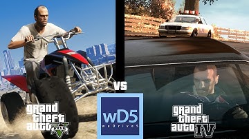 GTA 4 vs GTA 5: Side by Side Comparison!
