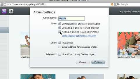 Letting Visitors Add Photos - MobileMe Help