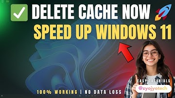 DELETE Windows 11 CACHE Now to SPEED UP your DEVICE
