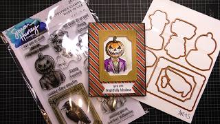 Spellbinders Framed Frights by Simon Hurley Stamps and Dies Review Tutorial!