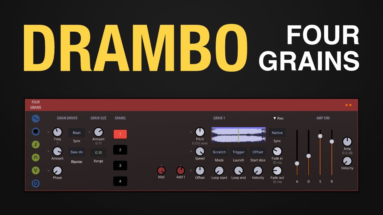 Drambo Four Grains (Granular Synth) YouTube