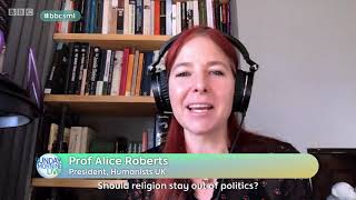 'Should religion stay out of politics? – Alice Roberts responds – BBC Sunday Morning Live