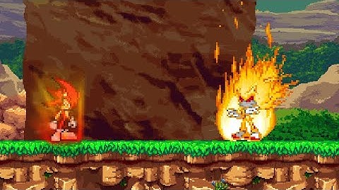 SSF2 Mod Battle: Fleetway Fire Sonic Vs Hell Pyrosis Shadow