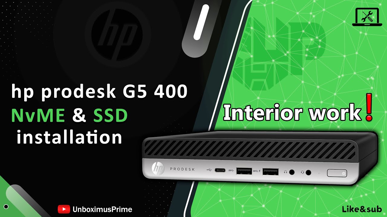 hp ProDesk G5 400 NVMe & SSD Installation | Interior work tutorial