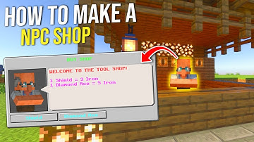 How to Make an NPC Buy Shop in Minecraft *Bedrock*