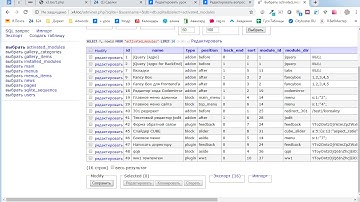 Работа с SQLite, adminer php