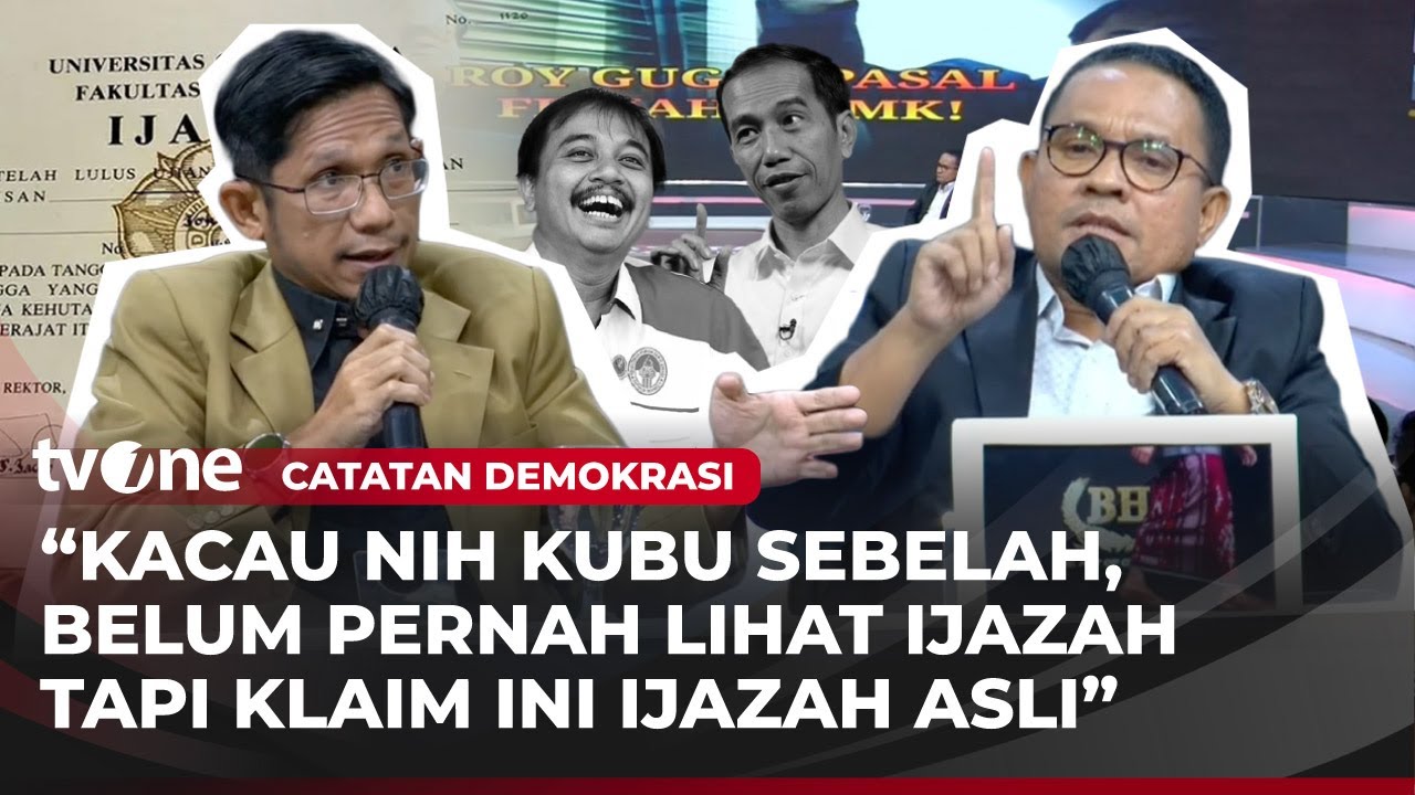 Kubu Jokowi: Bagaimana Teroris Itu Yakin 1.000 Triliun Ijazah Jokowi Itu Palsu? | Catatan Demokrasi