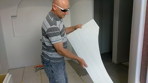 How to fit, cut, install larger tile around curved edge walls