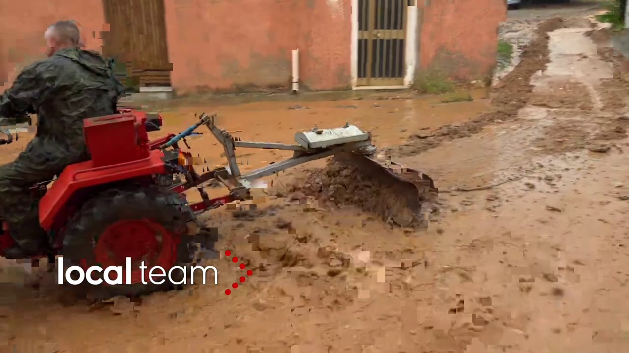 Forte maltempo sulla Sardegna: allagamenti e danni a Carbonia, le immagini da Barbusi