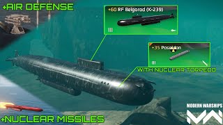 New Submarine RF BELGOROD (K-239) | With Nuclear Torpedo Poseidon | Modern Warships Alpha Test screenshot 4