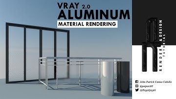 How to Create ALUMINUM Material Tutorial - Vray 2.0 SketchUp 2016 - 2017
