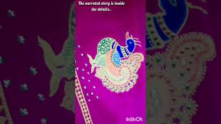 The narrated story...Bringing timeless peacock artistry to modern silhouettes.#shorts