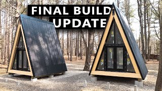 THE A-FRAME CABIN KIT HOTEL IS ALMOST DONE! DEN Outdoors Build Update