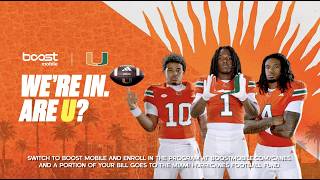 Miami Hurricanes x Boost Mobile