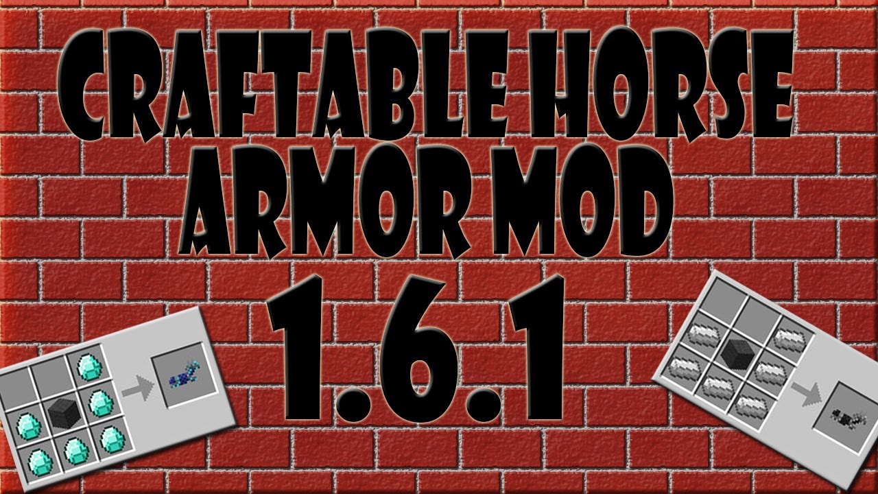 Minecraft MODS Craftable Horse Armor MOD 1.6.1/1.6.2 [Tutorial En