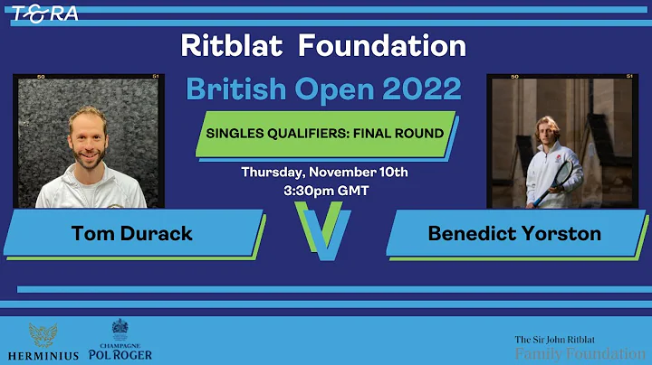 British Open 2022: Qualifiers: Tom Durack vs. Bene...