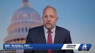 Congressman Russell Fry talks with WYFF about run for US Senate