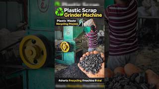 Plastic Scrap Grinder Machine | Plastic Waste Recycling Process | #shorts #recycling #machine #viral