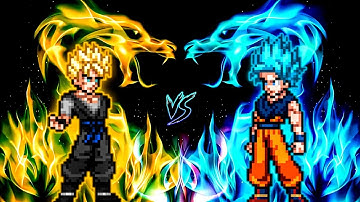 Future Gohan Black SSJ OP (New) VS Goku Perfect SSB OP in Jump Force Mugen