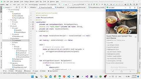 MVVM RecipeApp jetpack Compose-Coroutine-Dependency Injection 