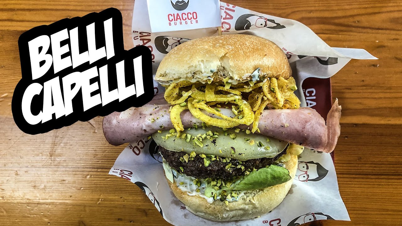 Ciacco Belli Capelli, mayo al basilico, hamburger, provola , mortadella