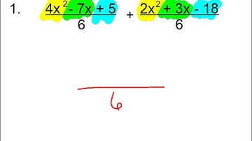 11.4 Adding Subtracting Rational Expresions