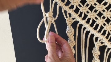 How to do macrame knots - ALTERNATING VERTICAL LARKS HEAD