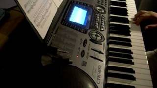 Ode to joy played on casio keyboard, 8 beat rhythm