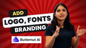 Add Logo, Branding, Colors and Fonts to Butternut AI website | The Best Website Builder | Tutorial