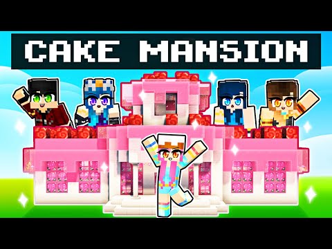 Building a CAKE MANSION in Minecraft!