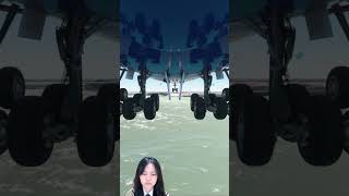 This is what happens when a Boeing 747 lands in a crosswind #landing #crosswind #boeing747 #shorts