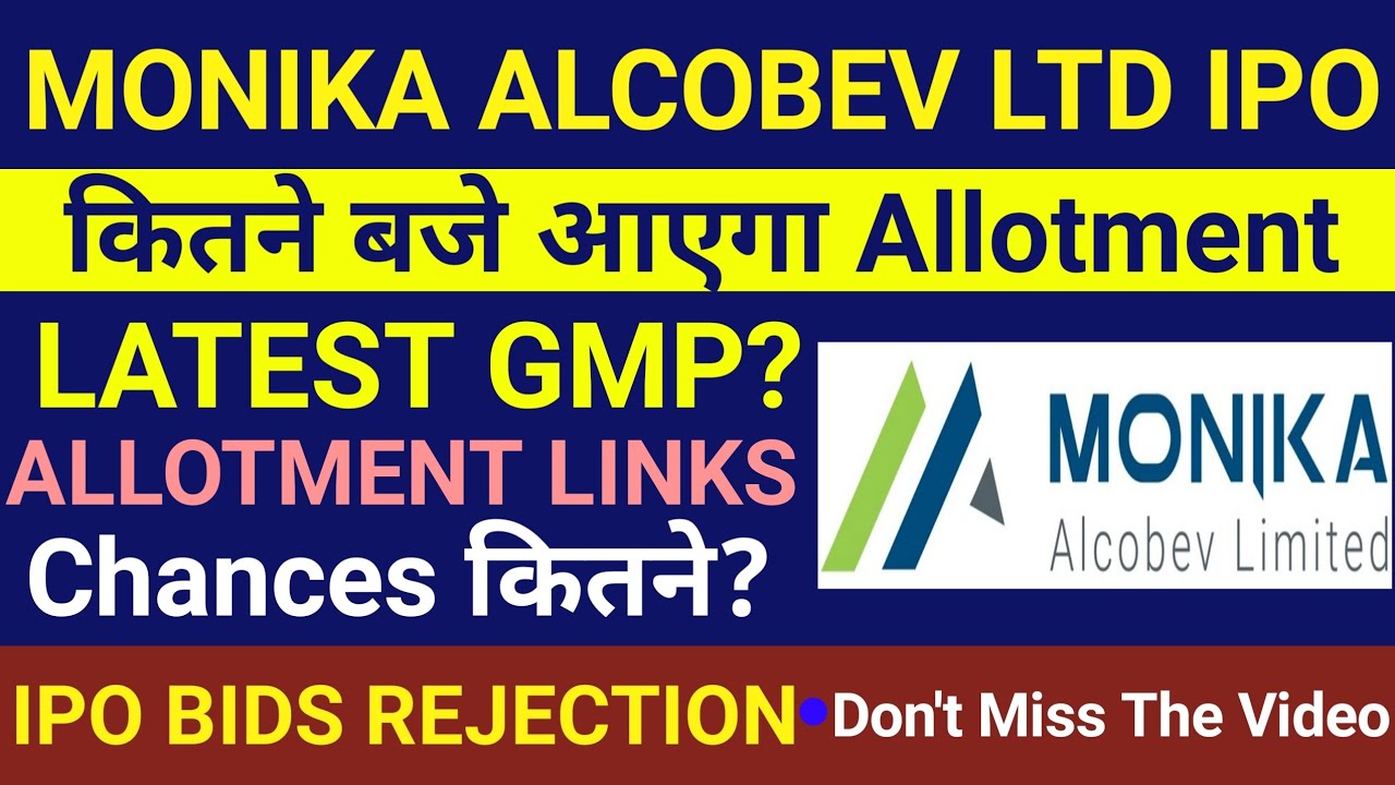 Monika Alcobev IPO Allotment Chances🔴Monika Alcobev IPO🔴Monika Alcobev IPO Review🔴Monika Alcobev Gmp