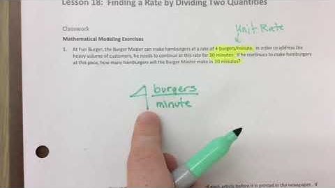 Lesson 18 grade 6 module 1