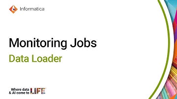 Monitoring Jobs in Data Loader