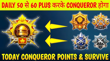 Day 24 : Today CONQUEROR Points  & Top 10 Tips | Daily 50 से 60 Plus करके Conqueror होगा 🤔 