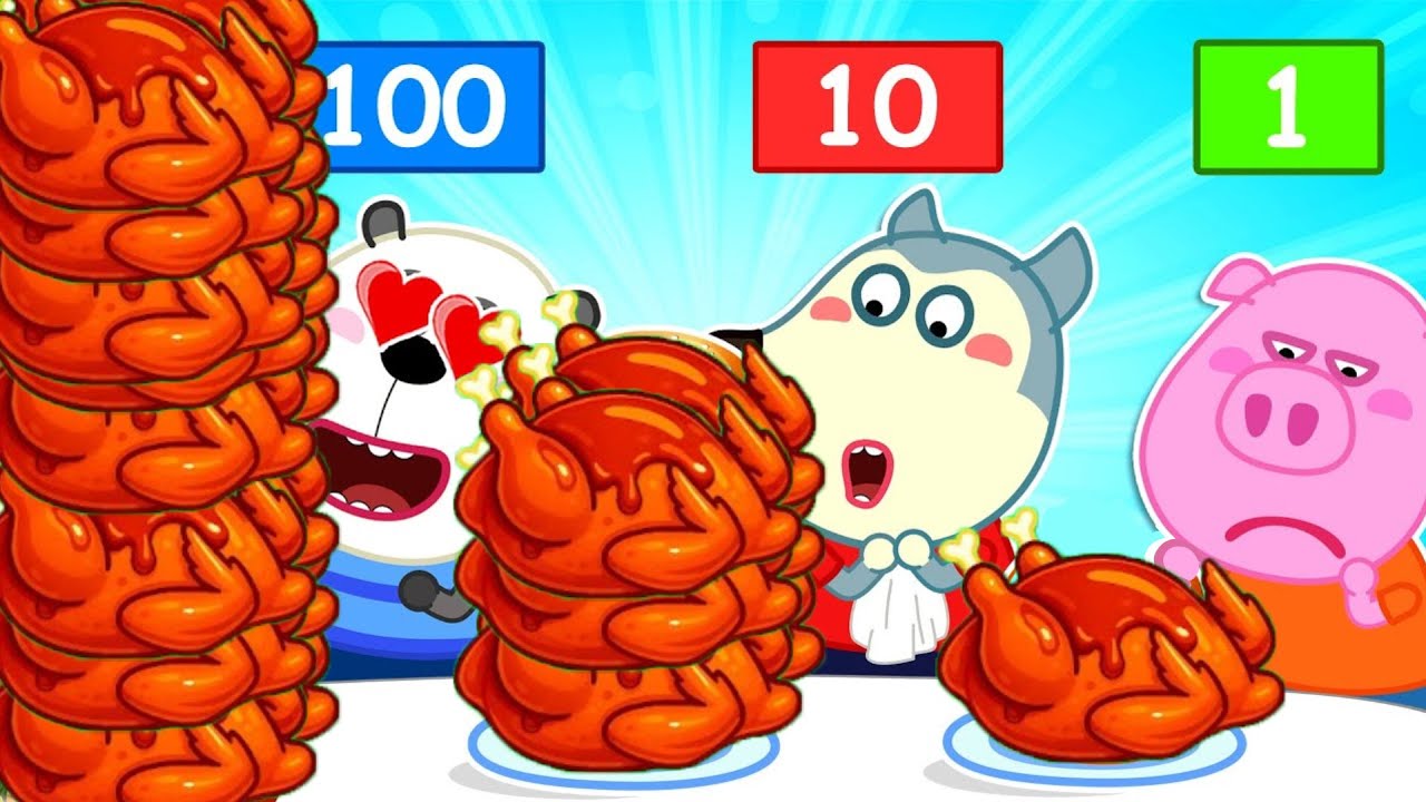 Tantangan Untuk Wolfoo: Makan 100 Ayam Dan Hanya Bayar 1 Dolar! Siapa Yang Menang?🧼😍| Wolf Indonesia
