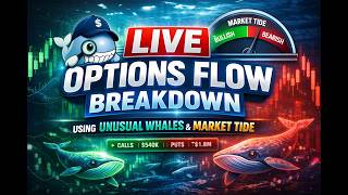 Live Options Flow Breakdown Using Unusual Whales | Market Tide & Real Time Analysis